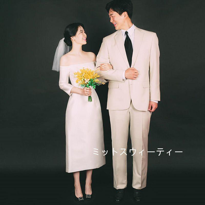 ウエディングドレス スレンダードレス フォトウェディング リゾートウェディング オフショルダー ブライダル 撮影 海外挙式 結婚式 二次会 披露宴 前撮り 花嫁 Wd137 ミットスウィーティー 通販 Yahoo ショッピング