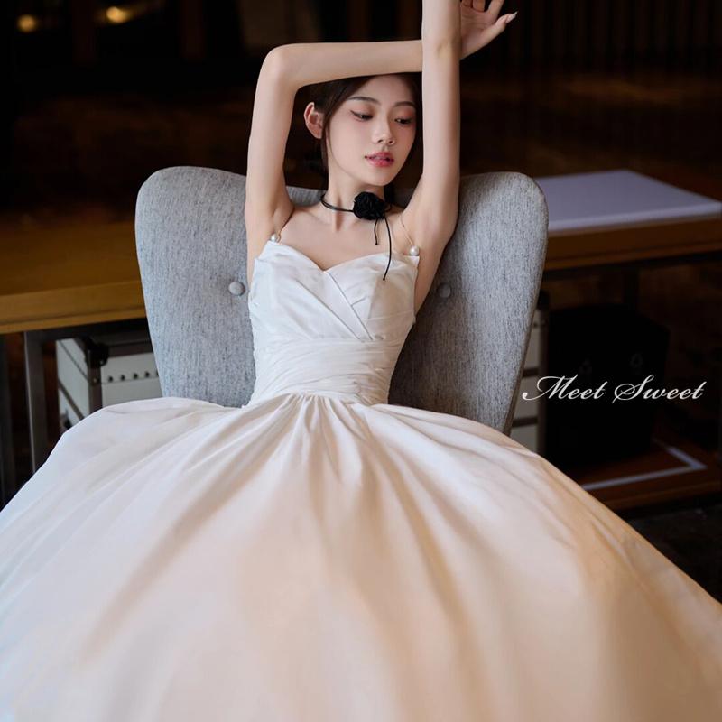 ウェディングドレス ウエディングドレス ノースリーブ 二次会 結婚式 