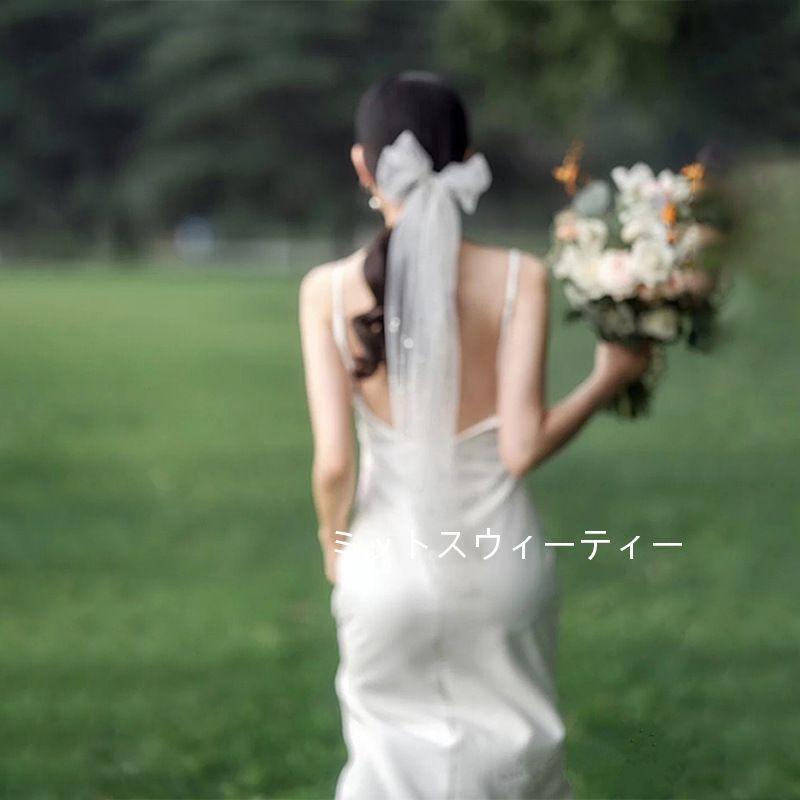 ウェディングドレス 結婚式 二次会 ホワイト 花嫁 白ワンピース ロング 