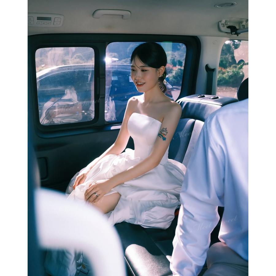 ウェディングドレス ミニ ショート丈 ミニドレス バルーン 二次会 結婚