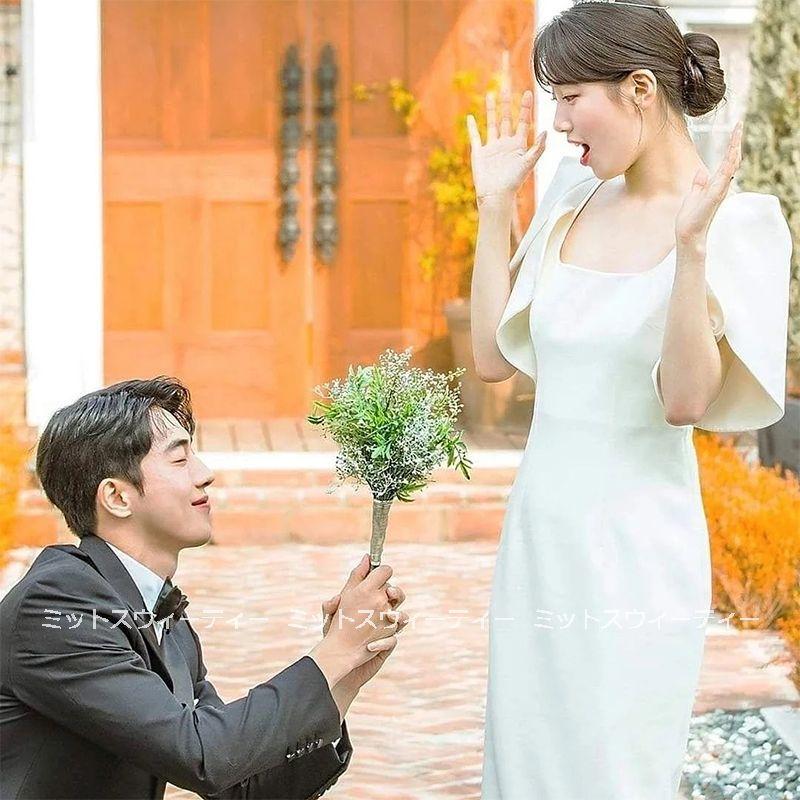 ウェディングドレス ウエディングドレス 二次会 花嫁 パーティードレス 披露宴 ブライダル 結婚式 ロングドレス ホワイト 前撮り シンプル ロケーション撮影 Wd1 ミットスウィーティー 通販 Yahoo ショッピング