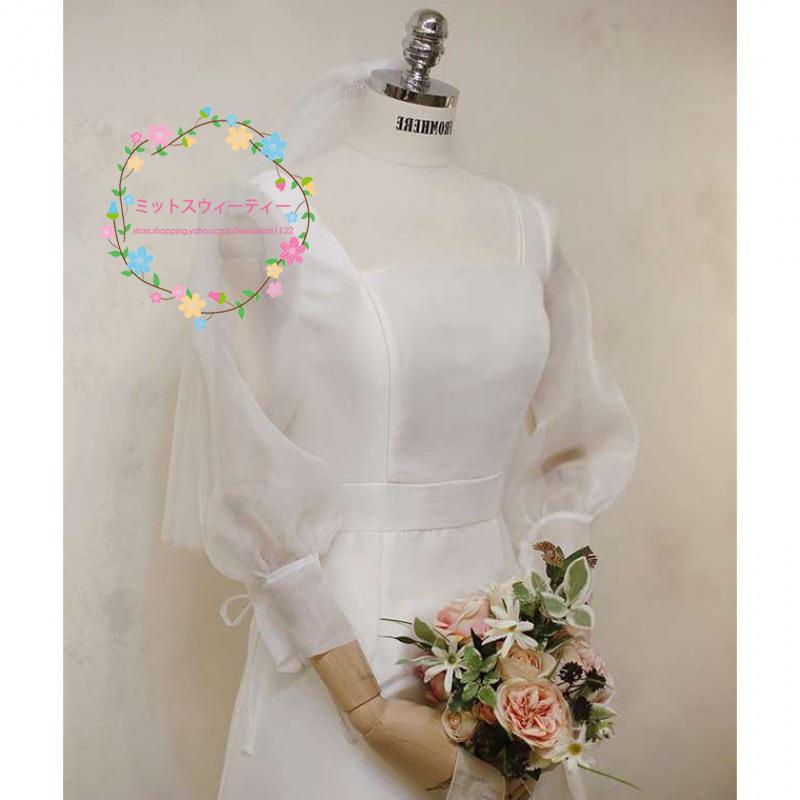 ウェディングドレス 結婚式 二次会 ウエディングドレス ロング丈