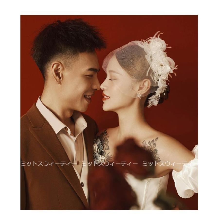 ウエディングドレス 結婚式 二次会 aラインドレス チュール 花嫁 白 大きいサイズ 挙式 パーティードレス 披露宴 ブライダル ロングドレス 演奏会 オフホワイト_6