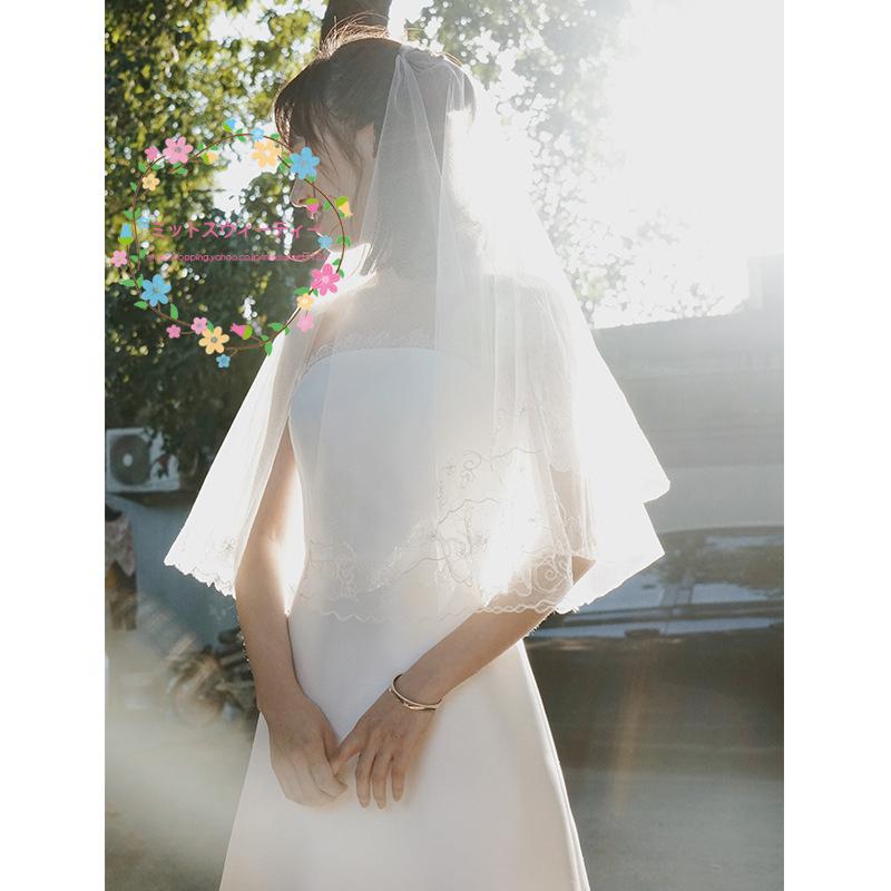 パーティードレス 結婚式 袖なし ミディアム丈 ビスチェ ブライダル 二次会 花嫁 発表会 フォトウェディング リゾートウェディング 撮影 挙式 スレンダードレス