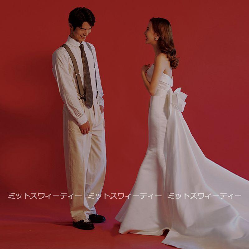 ウェディングドレス 白 結婚式 ロングドレス Aライン ビスチェ 海外挙式 花嫁 二次会 大きいサイズ パーティードレス 披露宴 ブライダル フォトウェディング_3