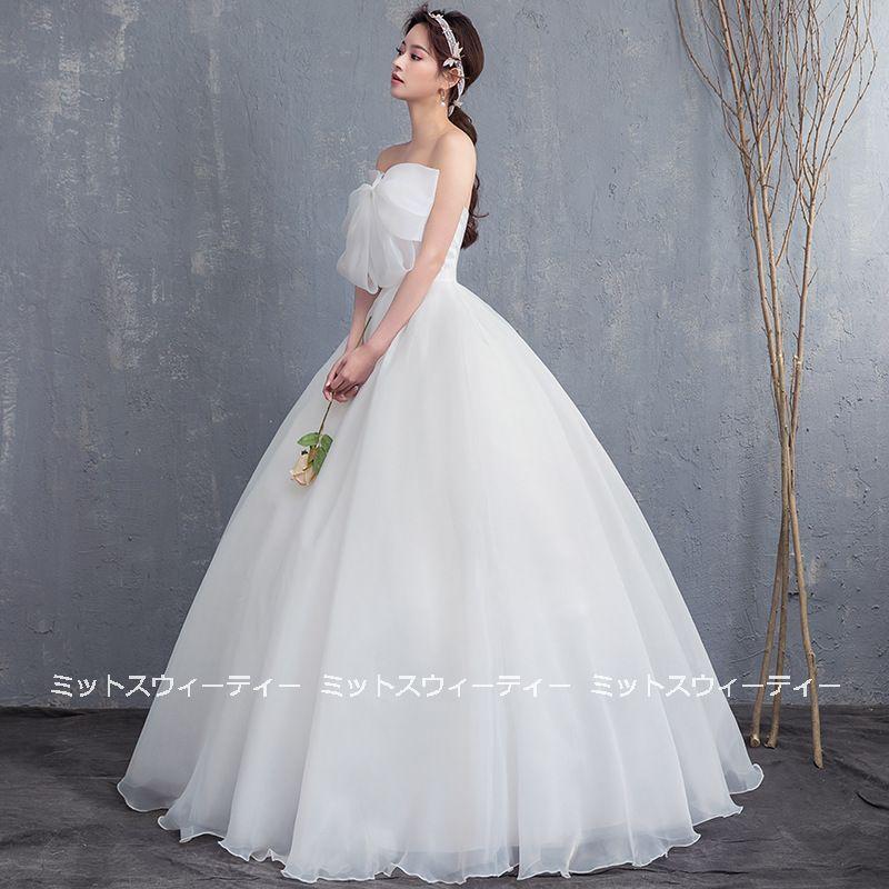 ウェディングドレス 二次会 安い 花嫁 プリンセスラインドレス