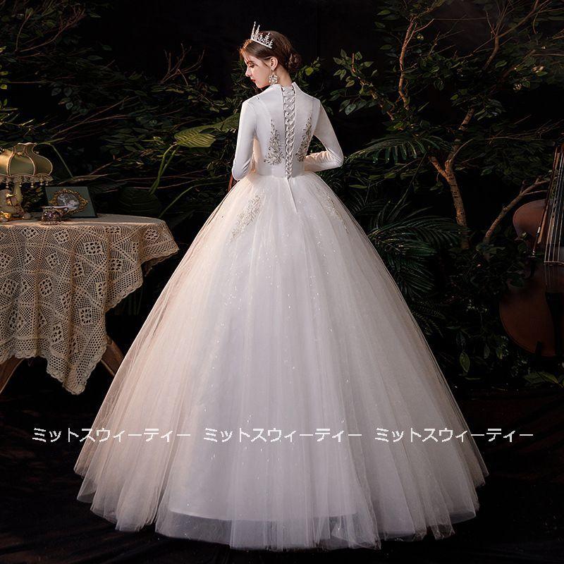 ウエディングドレス 結婚式 二次会 プリンセス レース 長袖 冬 ウエディングドレス 結婚式 二次会 プリンセス レース 長袖 冬