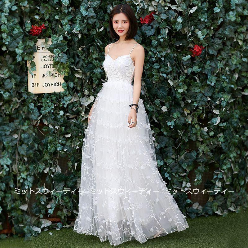 ウエディングドレス Aラインドレス 花嫁 白 ロングドレス 結婚式 ウエディングドレス Aラインドレス 花嫁 白 ロングドレス 結婚式