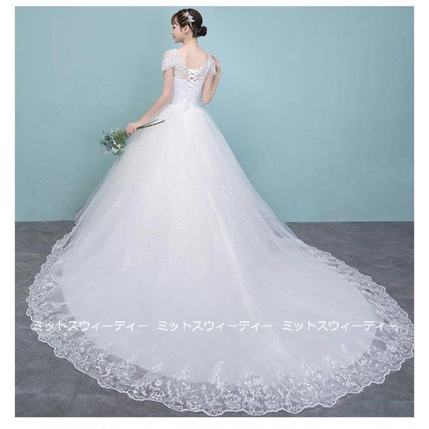 ウエディングドレス 二次会 プリンセスラインドレス 花嫁 白 ロング