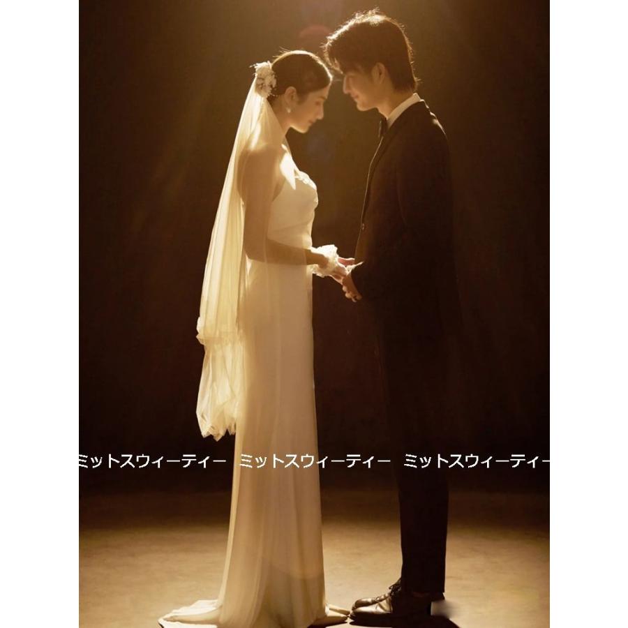 ウエディングドレス 二次会 花嫁 前撮り ウェディングドレス キャミソール リボン ロングドレス 結婚式 大人可愛い エレガント シンプル リゾート ドレス 後撮り Wd477 ミットスウィーティー 通販 Yahoo ショッピング