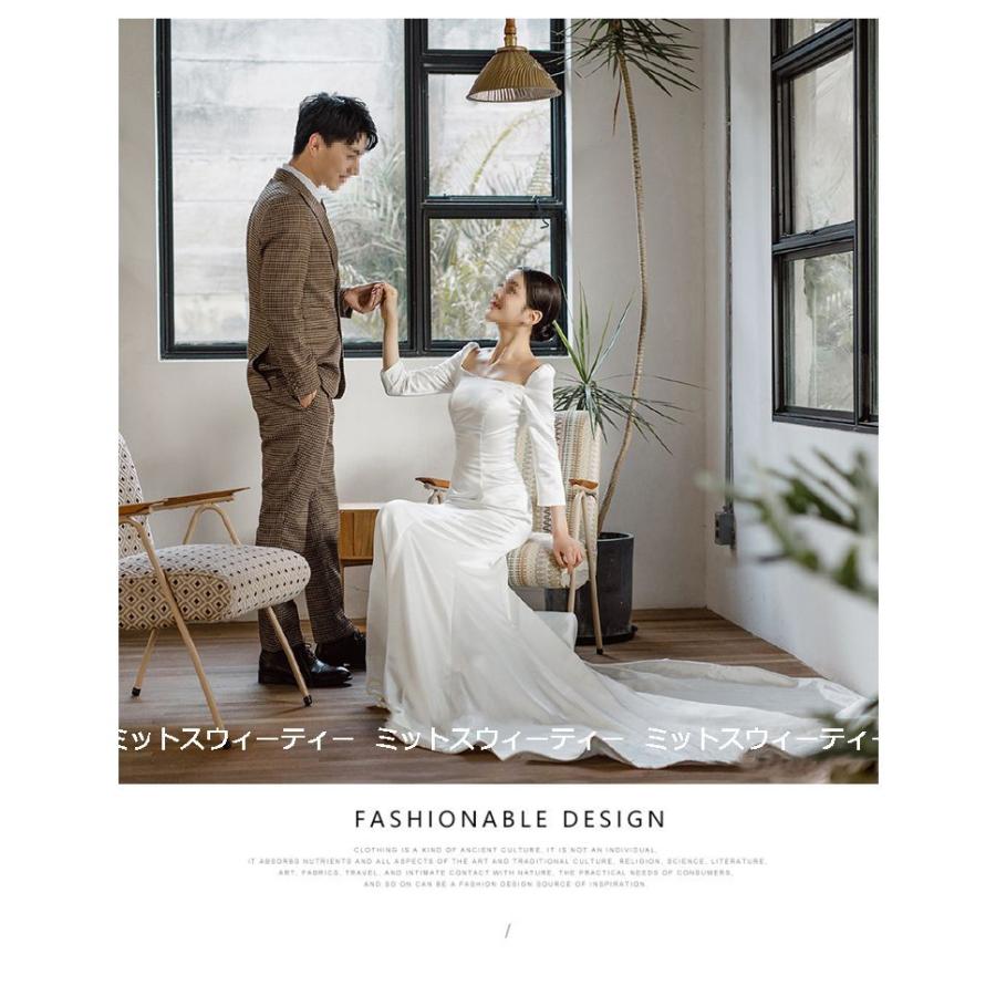 ウェディングドレス ロングドレス 長袖 スクエアネック 結婚式 ウェディングドレス ロングドレス 長袖 スクエアネック 結婚式