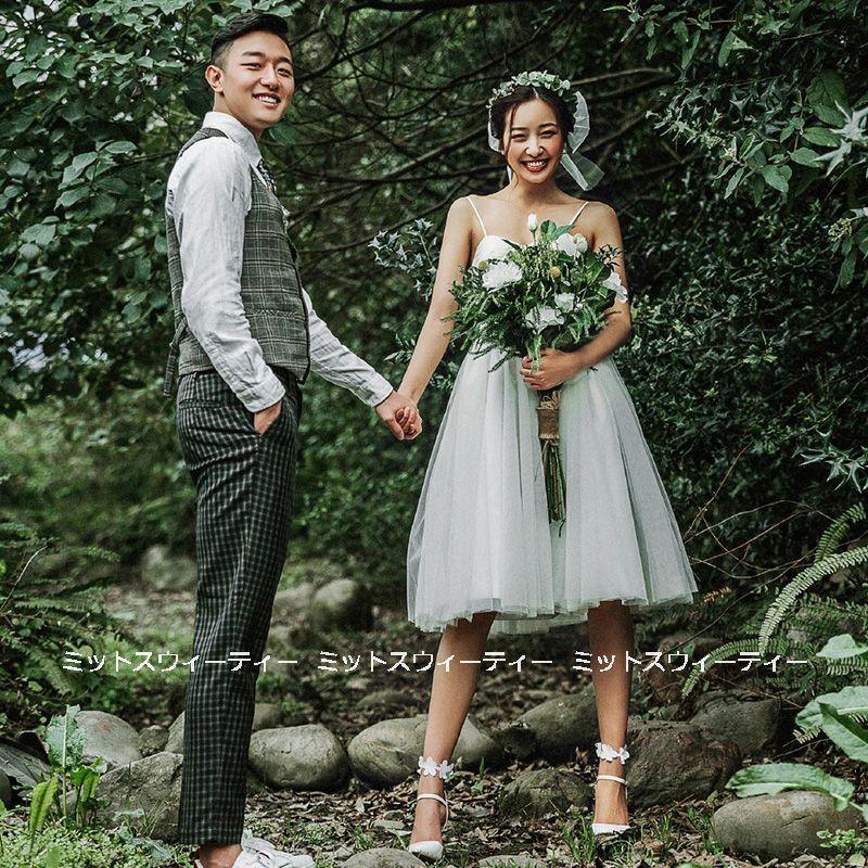 ウェディングドレス ミニドレス 結婚式 ウエディングドレス 二次会 花嫁 前撮り キャミソール ロケーション撮影 シンプル リゾートドレス ワンピース 旅行挙式 Wd532 ミットスウィーティー 通販 Yahoo ショッピング