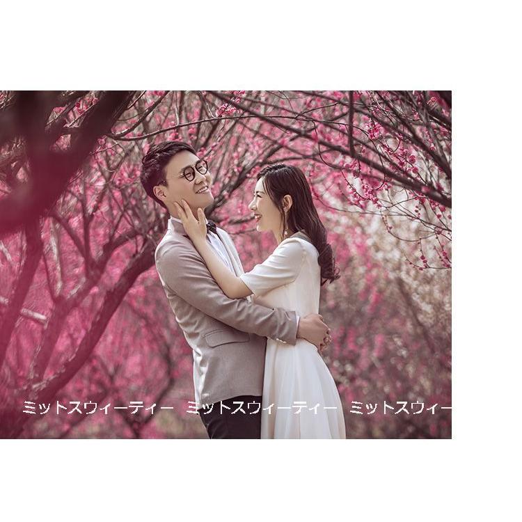 ウェディングドレス ロングドレス 結婚式 ウエディングドレス 長袖 Vネック 二次会 花嫁 前撮り エレガント サテン ホワイト シンプル リゾート ワンピース_6