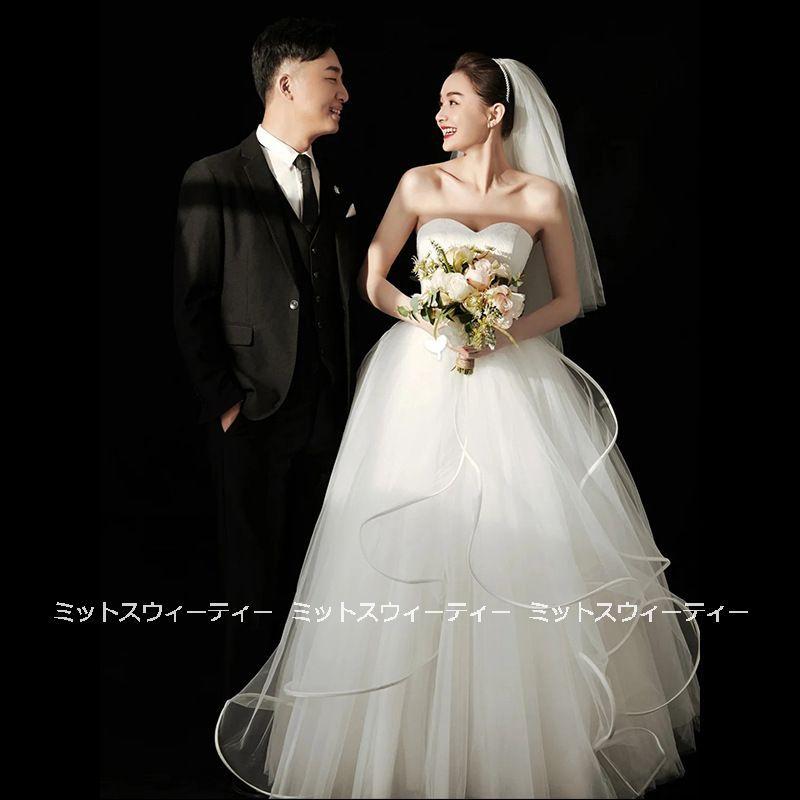 ウェディングドレス ウエディングドレス ロングドレス ビスチェ チュール 結婚式 二次会 花嫁 前撮りドレス サテン オフホワイト フォトウエディング 披露宴 Wd587 ミットスウィーティー 通販 Yahoo ショッピング