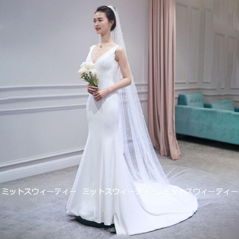 ウェディングドレス ソフトマーメイド マーメイドドレス 前取り 結婚式 二次会 ウェディングドレス 二次会 前撮り 海外挙式 マーメイドラインドレス