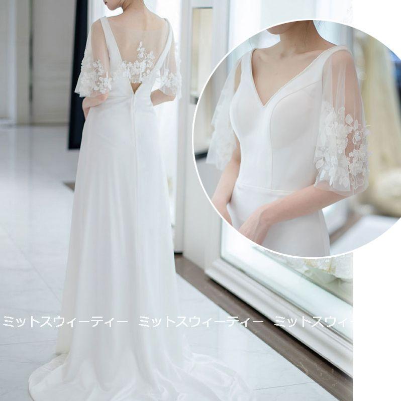 34 割引あなたにおすすめの商品 ウェディングドレス二次会前撮り海外挙式花嫁レース刺繍フォトリゾートドレス結婚式ブ ワンピース ドレス レディース服 Www Suppupftl Com