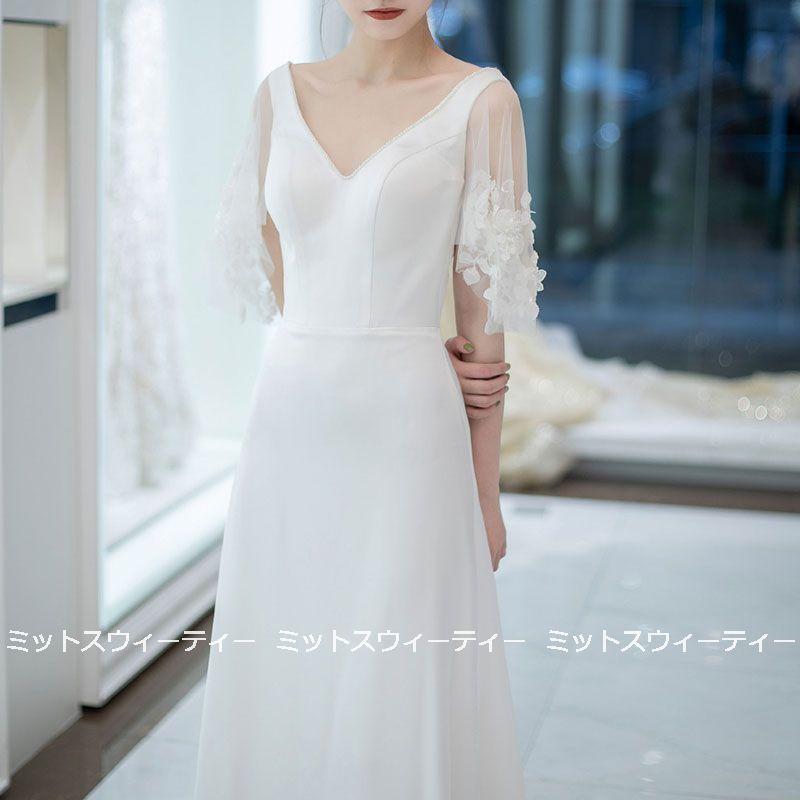 34 割引あなたにおすすめの商品 ウェディングドレス二次会前撮り海外挙式花嫁レース刺繍フォトリゾートドレス結婚式ブ ワンピース ドレス レディース服 Www Suppupftl Com