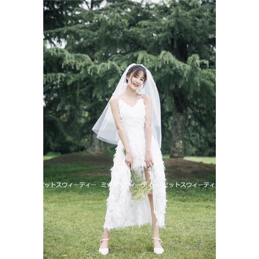 ウェディングドレス 二次会 前撮り 海外挙式 花嫁 フォト キャミソール リゾートドレス 結婚式 ブライダル パーティードレス ワンピース 軽い カジュアル ソフト_11