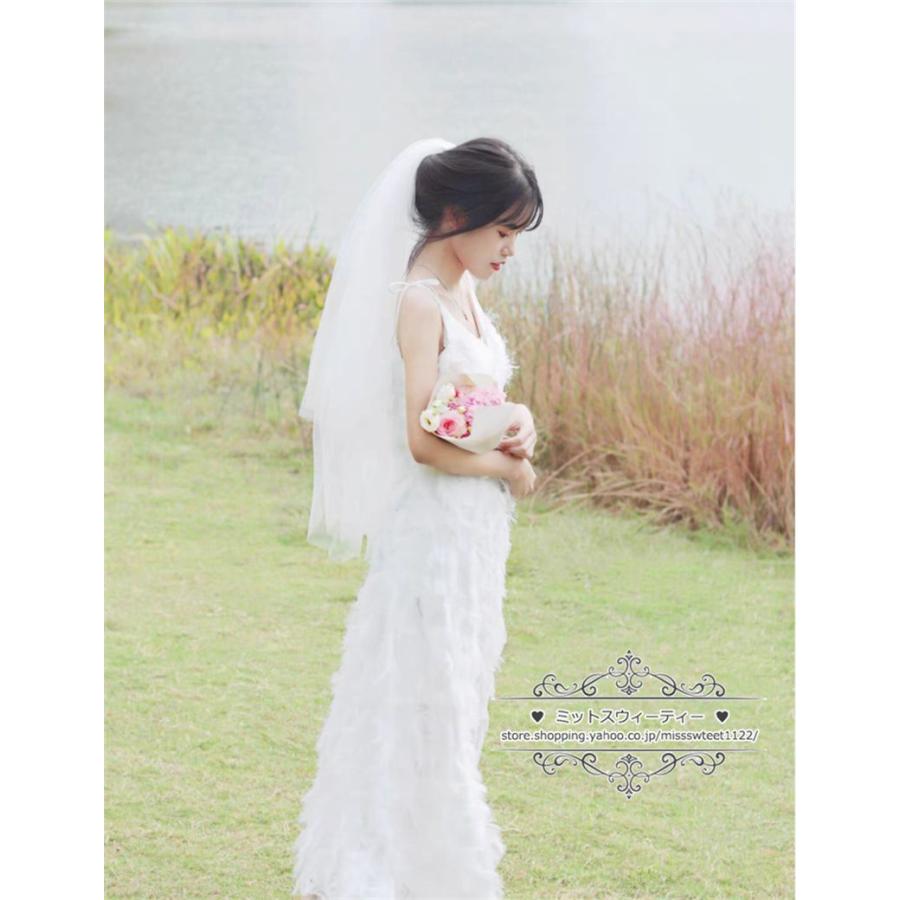 ウェディングドレス 二次会 前撮り 海外挙式 花嫁 フォト キャミソール リゾートドレス 結婚式 ブライダル パーティードレス ワンピース 軽い カジュアル ソフト_12