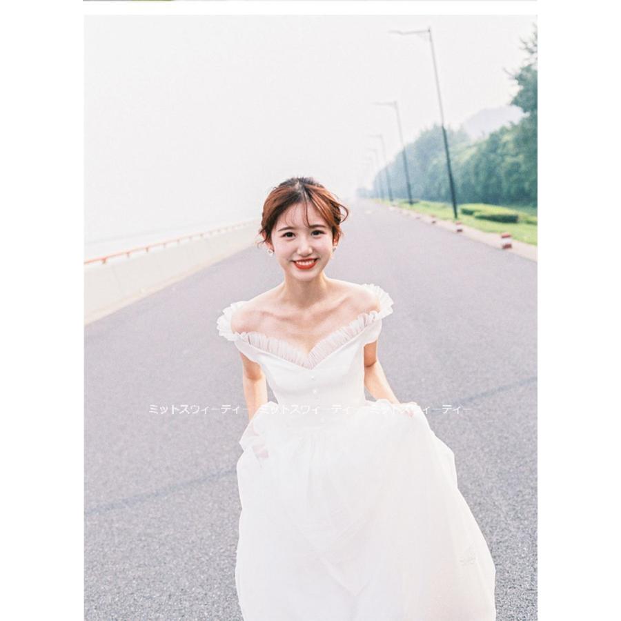 ウェディングドレス 二次会 ファスナー 編み上げ リゾートドレス 結婚式 ブライダル 前撮り 花嫁 フォト パーティードレス ワンピース ガーデンウェディング Wd686 ミットスウィーティー 通販 Yahoo ショッピング