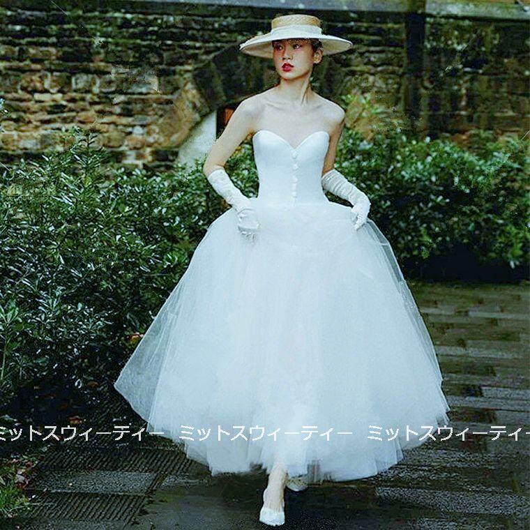 ウェディングドレス 二次会 リゾートドレス 結婚式 ブライダル 前撮り 海外挙式 花嫁 フォト ベアトップ ビスチェ パーティードレス ガーデンウェディング 白 Wd6 ミットスウィーティー 通販 Yahoo ショッピング