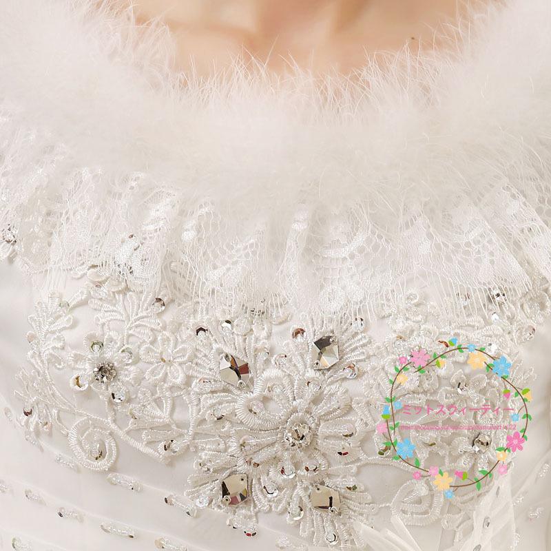 ウェディングドレス 白 安い 結婚式 花嫁 二次会 長袖 プリンセス 冬 春 ウエディングドレス マタニティ エンパイア ロングドレス ブライダル 前撮り 可愛い_1