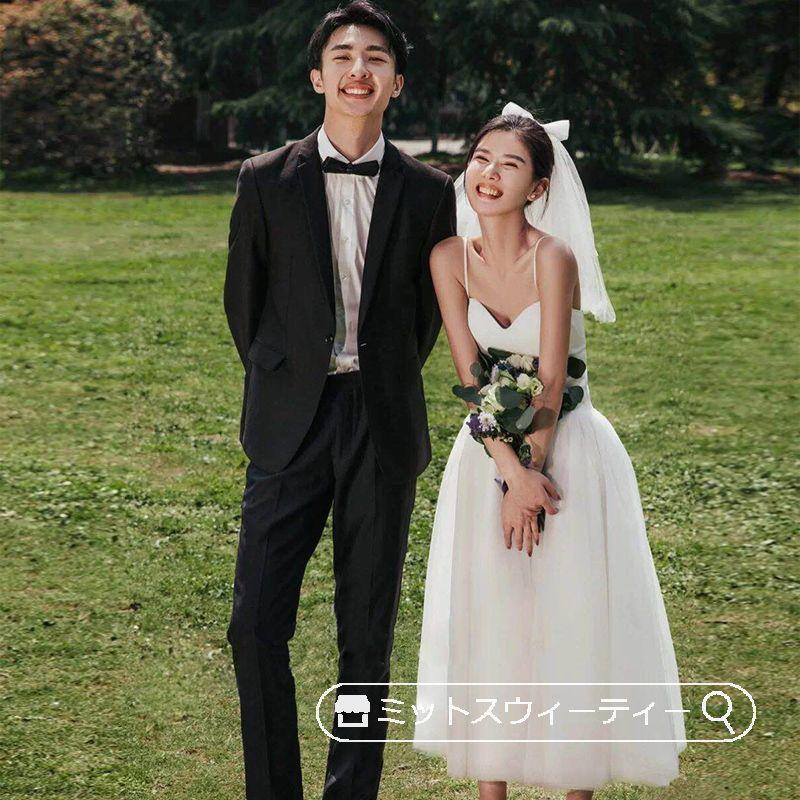 ウェディングドレス 二次会 リゾート 結婚式 ブライダル 前撮り 旅行挙式 花嫁 チュール パーティー ワンピース ガーデンウェディング 後撮り 軽い キャミソール