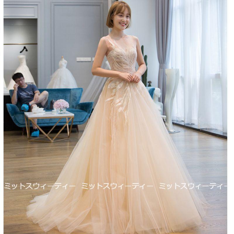 ウェディングドレス 花嫁 二次会 ウエディングドレス 結婚式 ロング 