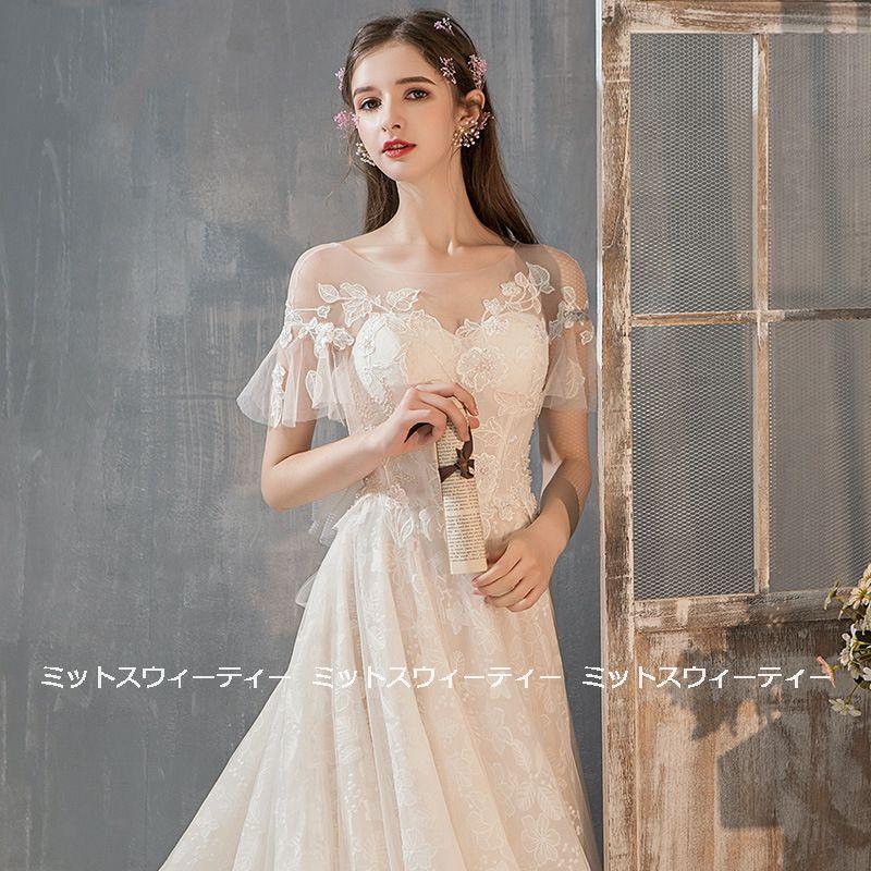 ウェディングドレス 花嫁 二次会 Aラインドレス ウエディング ウェディングドレス 花嫁 二次会 Aラインドレス ウエディング