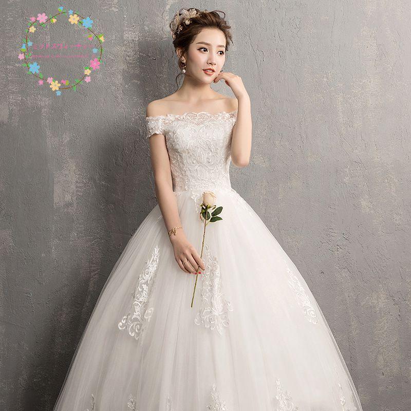 ウェディングドレス 花嫁 二次会 プリンセスラインドレス ウエディング