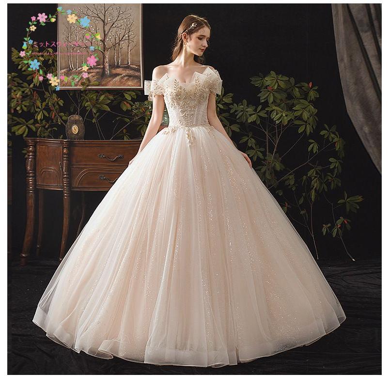 ウェディングドレス 花嫁 二次会 ホワイト ウエディングドレス 結婚式  