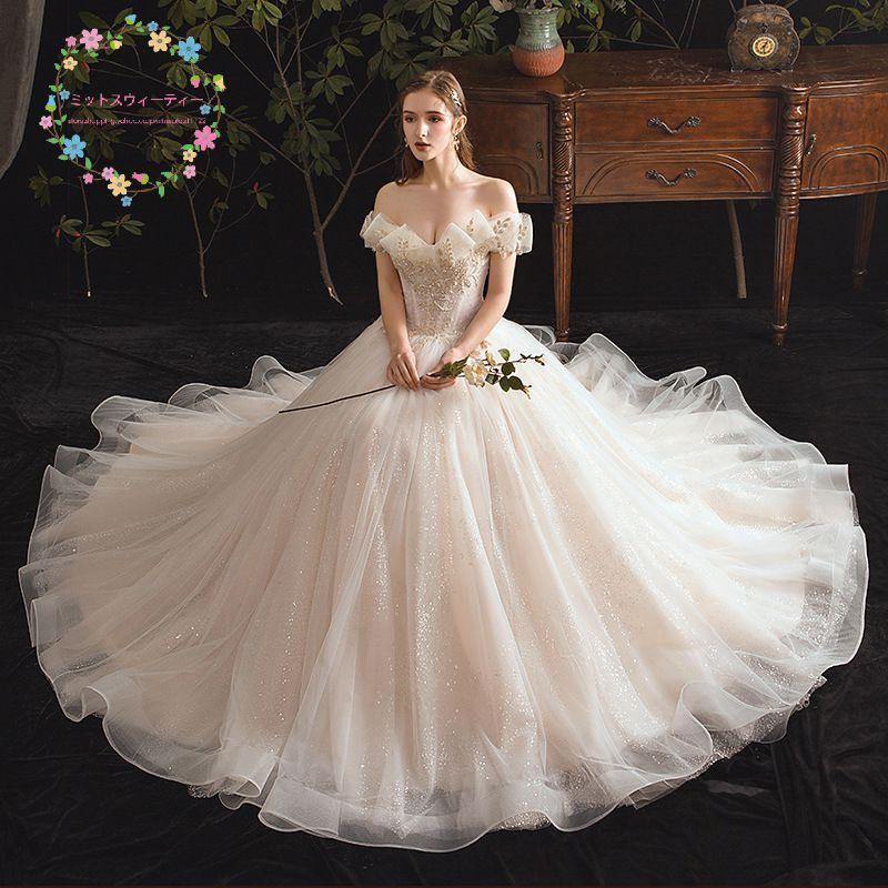 ウェディングドレス 花嫁 二次会 ホワイト ウエディングドレス 結婚式  