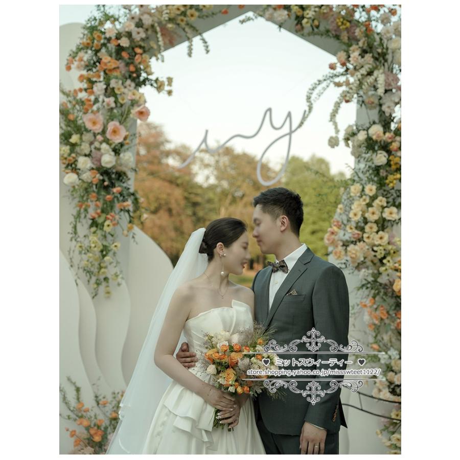 ウェディングドレス 二次会 結婚式 Aラインドレス サテン ウェディングドレス 二次会 結婚式 Aラインドレス サテン