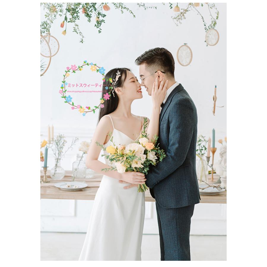 ウエディングドレス 袖なし 結婚式 二次会 白 安い キャミソール 花嫁 フォトウエディング ビーチフォト 前撮り 後撮り 披露宴 Aラインドレス リゾートドレス Wd95 ミットスウィーティー 通販 Yahoo ショッピング