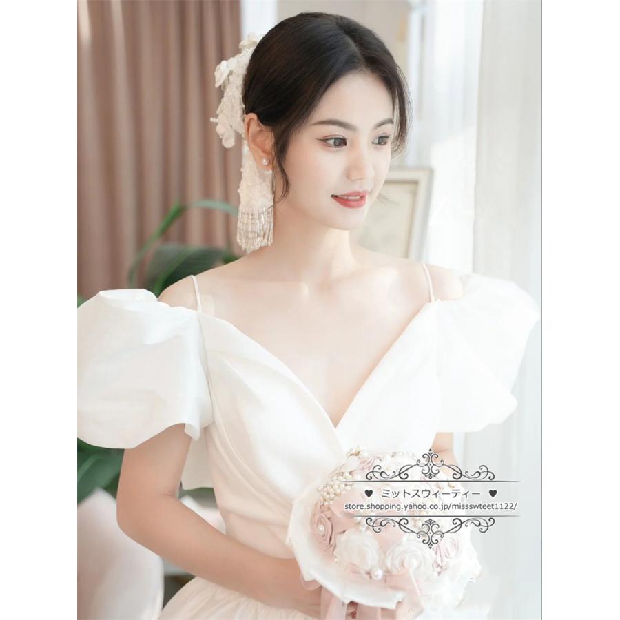 ウェディングドレス 二次会 結婚式 ブライダル ロングドレス  