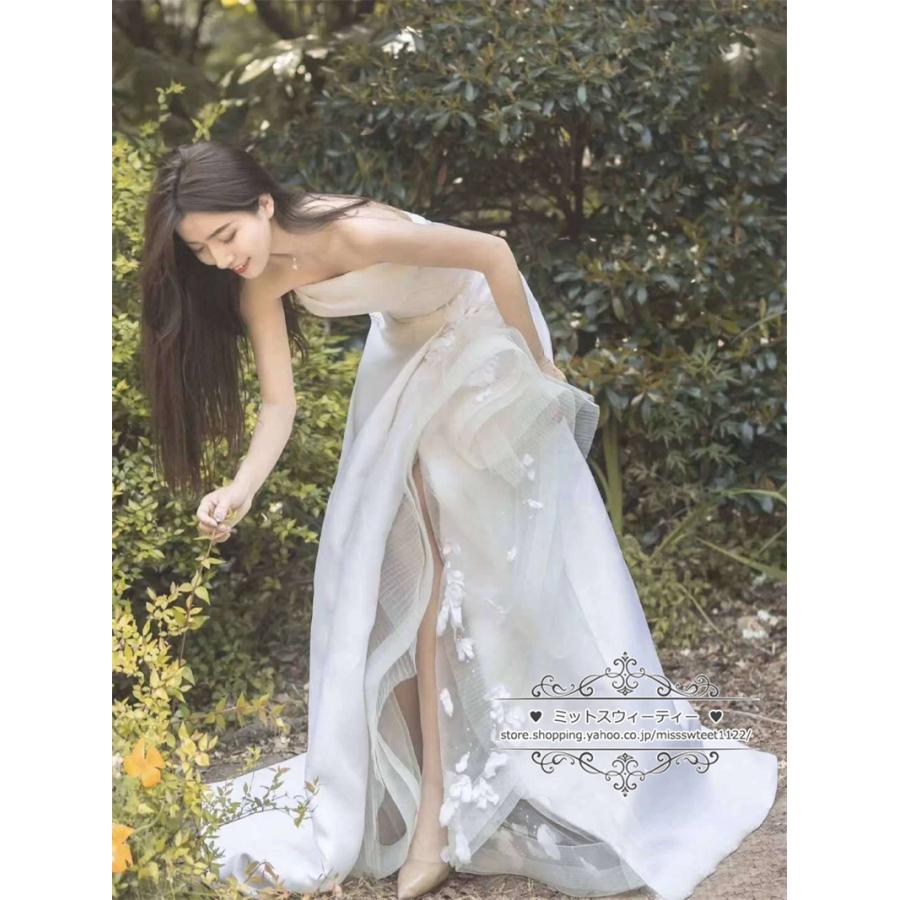 ウェディングドレス 二次会 結婚式 白 赤 ブライダル ファスナー