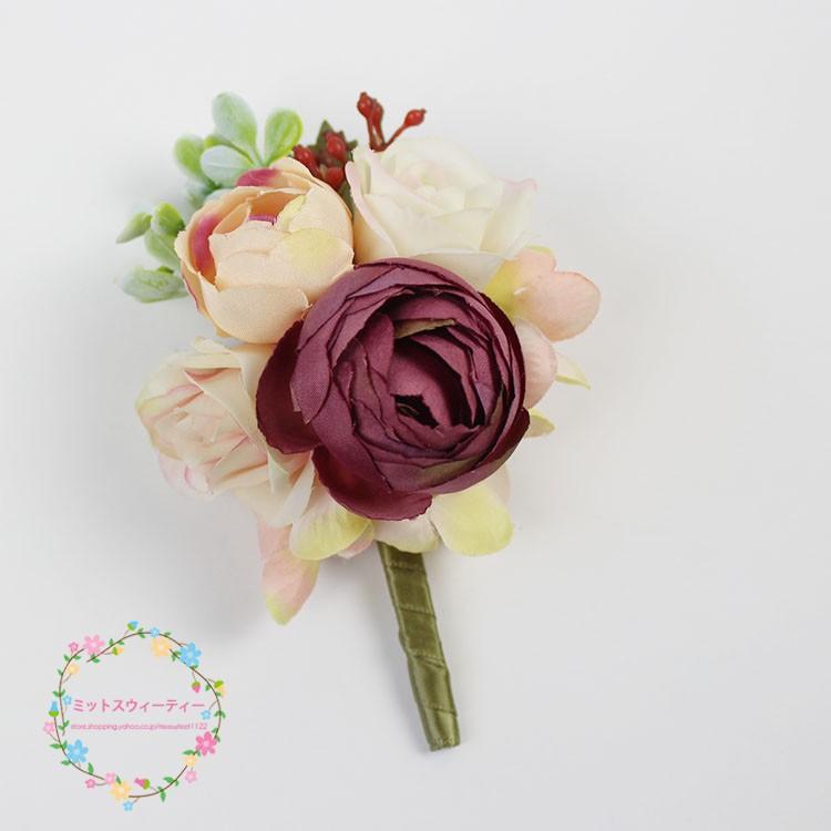 新郎様用ブートニア 造花 ブートニア 花嫁 ウェディング 手作り 結婚式 パーティー ブライズメイド ブーケ ブライダル用 Xh010 ミットスウィーティー 通販 Yahoo ショッピング