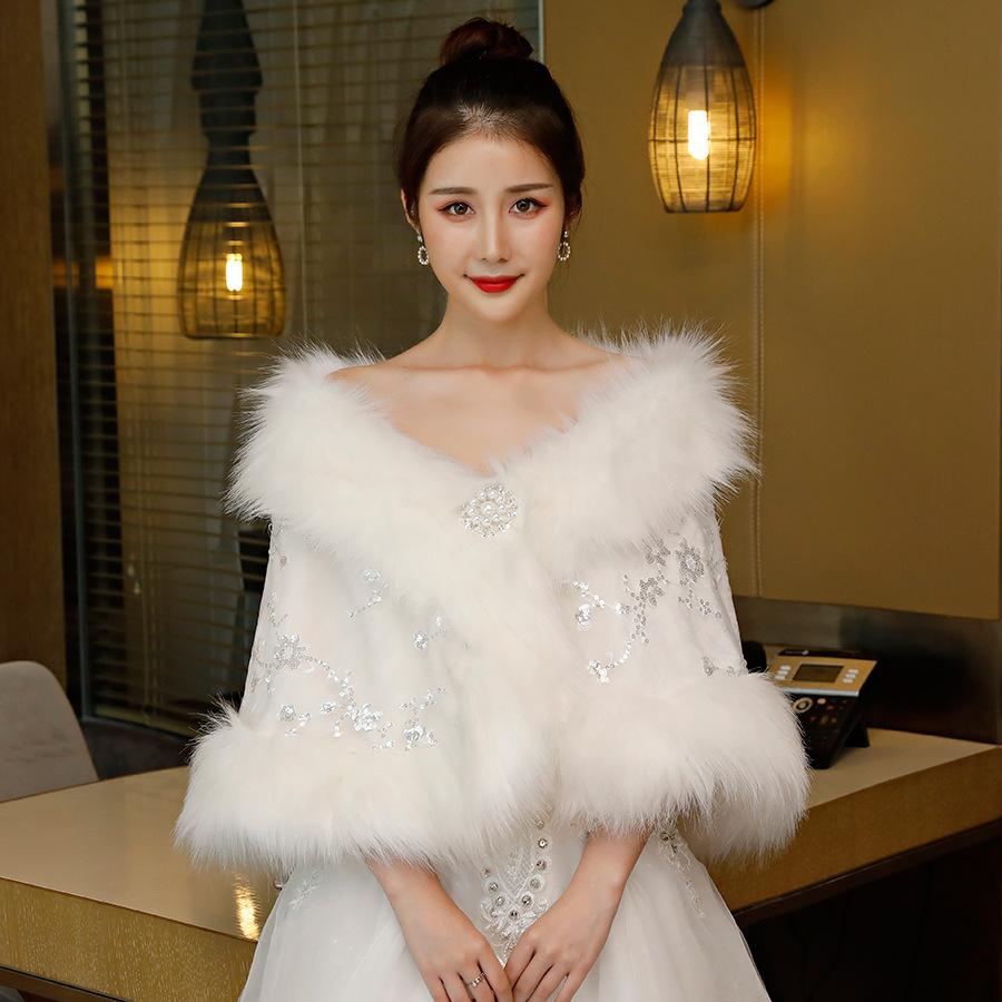 ウェディングショール 結婚式 ファーショール 肩掛け ボレロ ショール