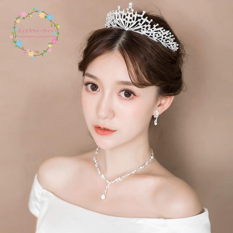 ウエディング 安い 花嫁 ティアラ クラウン ネックレス ピアス ウエディング 安い 花嫁 ティアラ クラウン ネックレス ピアス