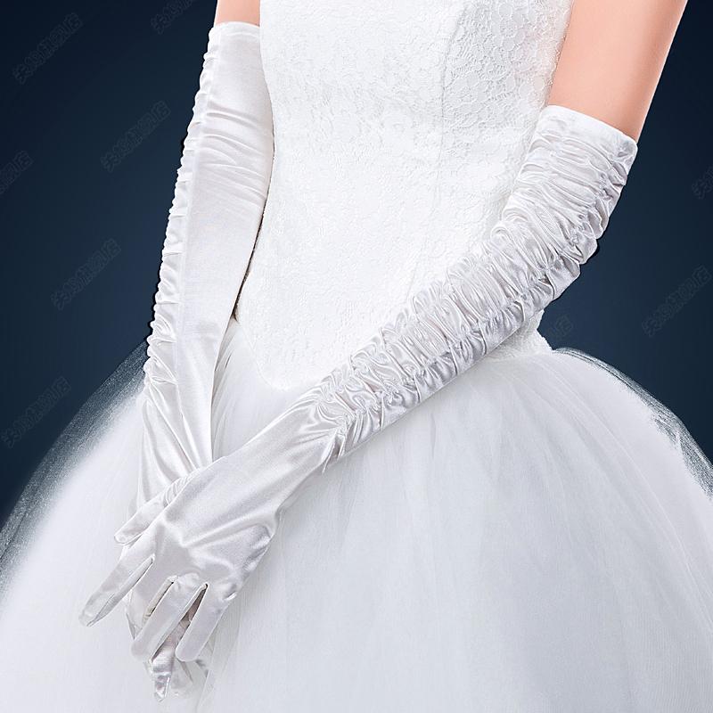 2021高い素材 ウエディンググローブ ロング 結婚式 安い ブライダルグローブ ロンググローブ 花嫁 サテングローブ 二次会 ウェディング