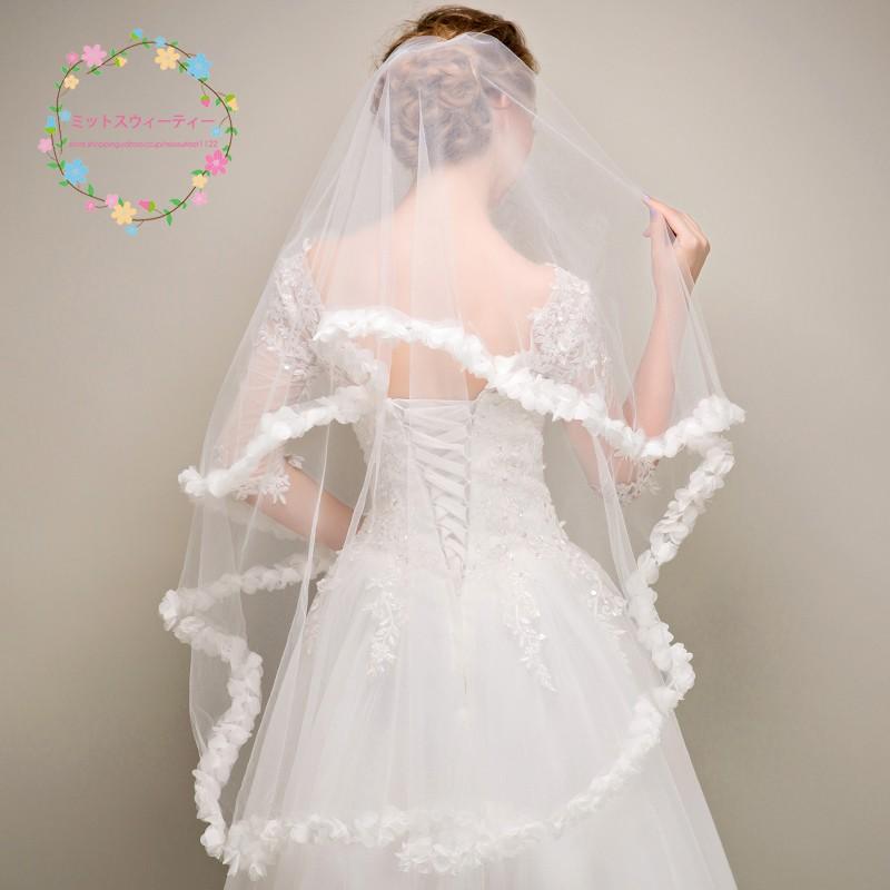 ウエディングベール 安い ショートベール 結婚式 フェイスアップベール