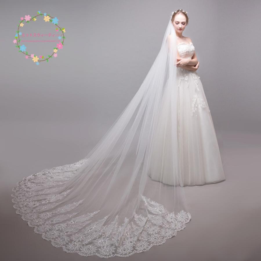 [限定値下げ]ウェディングドレス★ワタベウェディング★ロングヴェールセット ワタベウェディング】胸元パールドレス｜美品