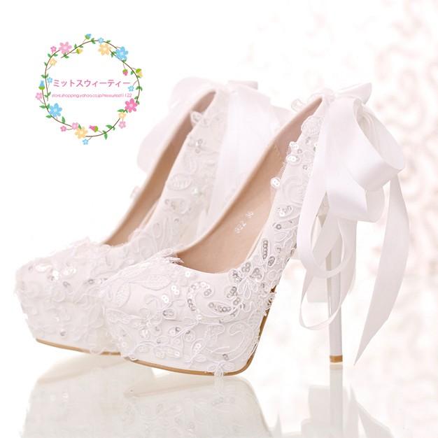 ブライダルシューズ 結婚式 安い ウェディングパンプス ハイヒール 二次会 パーティーパンプス ピンヒール 花嫁 ブライダル レディース靴 キラキラ シンデレラ |  | 01