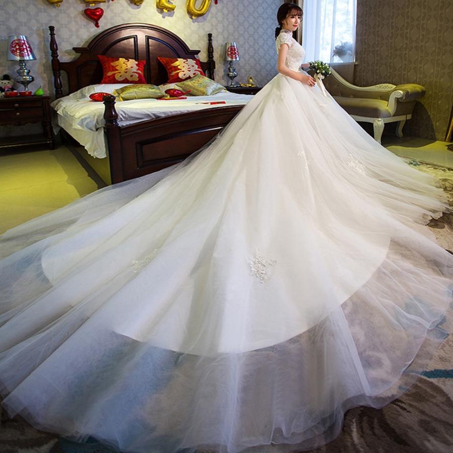 ウエディングドレス 安い 半袖 ロングドレス マタニティドレス 結婚式 エンパイア お呼ばれ ブライダル 二次会 花嫁 トレーンドレス 大きいサイズ 妊婦可 Yfhs054 ミットスウィーティー 通販 Yahoo ショッピング