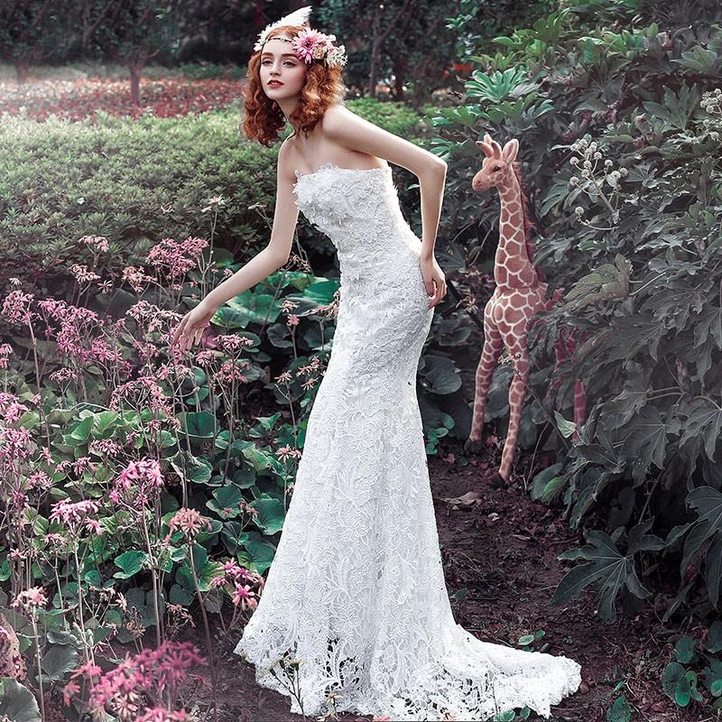 マーメイドドレス ロング 花嫁 ウエディングドレス マーメイド