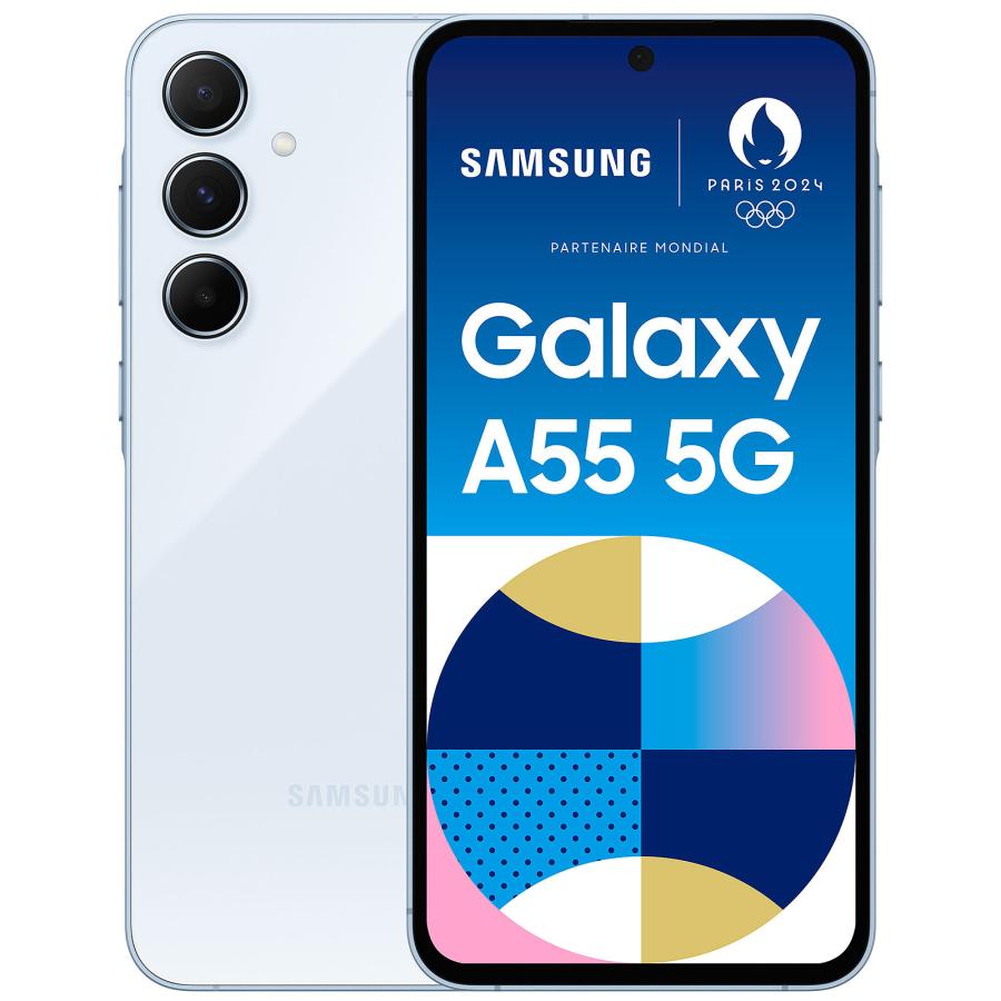 Galaxy Samsung A55 A5560 Dual Sim 8GB RAM 256GB 5G アイスブルー 