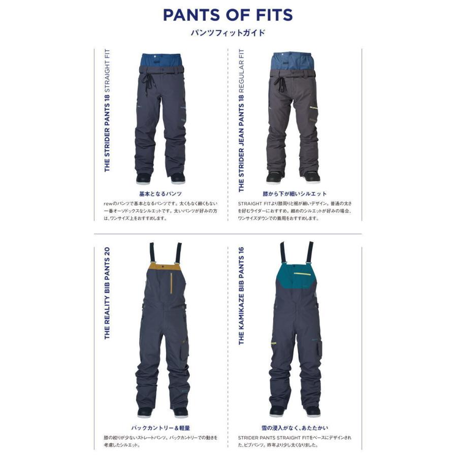21-22 REW THE STRIDER JEAN PANTS 新品 REW 【入荷済み】21-22 (アールイーダブリュー) THE STRIDER