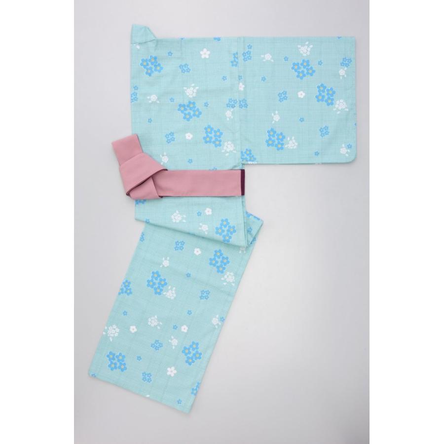 浴衣と帯のセット 勿忘草（わすれなぐさ）日本製 旅館浴衣 : 旅館の