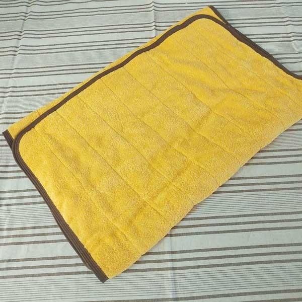 スレン染サウナマット　70×140cm 　モカ 　6枚　おまとめ 業務用 スレン染め サウナマット ゴールド 厚手 約70×130cm