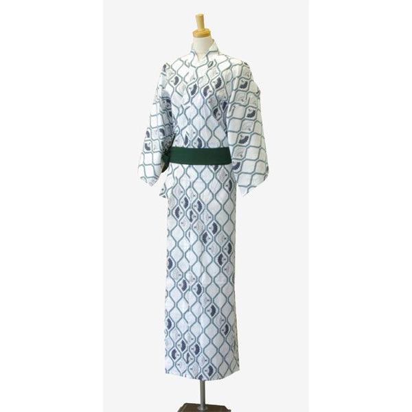 大人浴衣 日本製 業務用仕立 カラー浴衣 遊美 フチ取扇柄 10枚